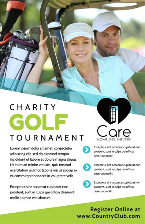 charity golf event flyer templates.